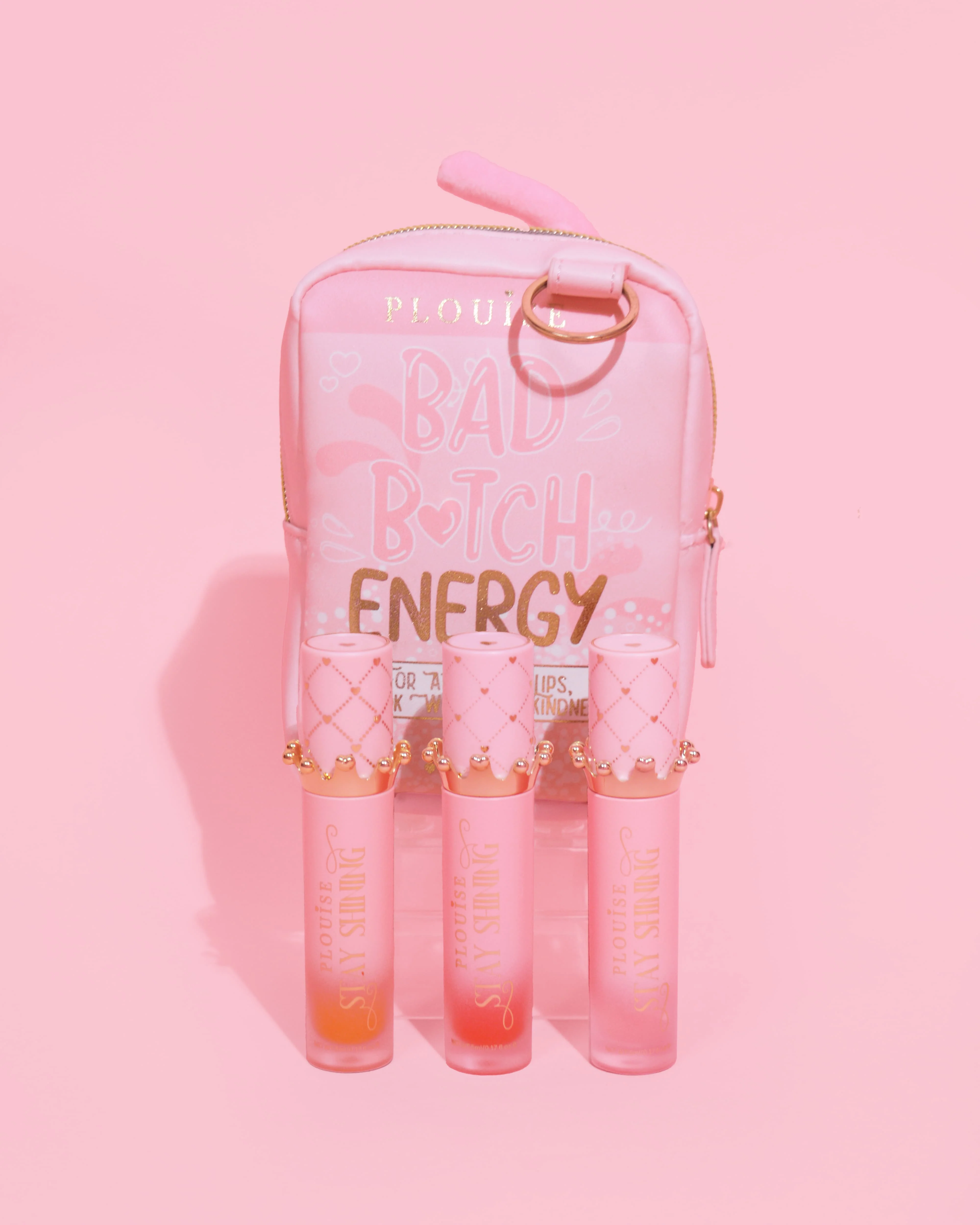 Gloss Boss Stay Shining Lip Oil Trio & Bag - Image 4