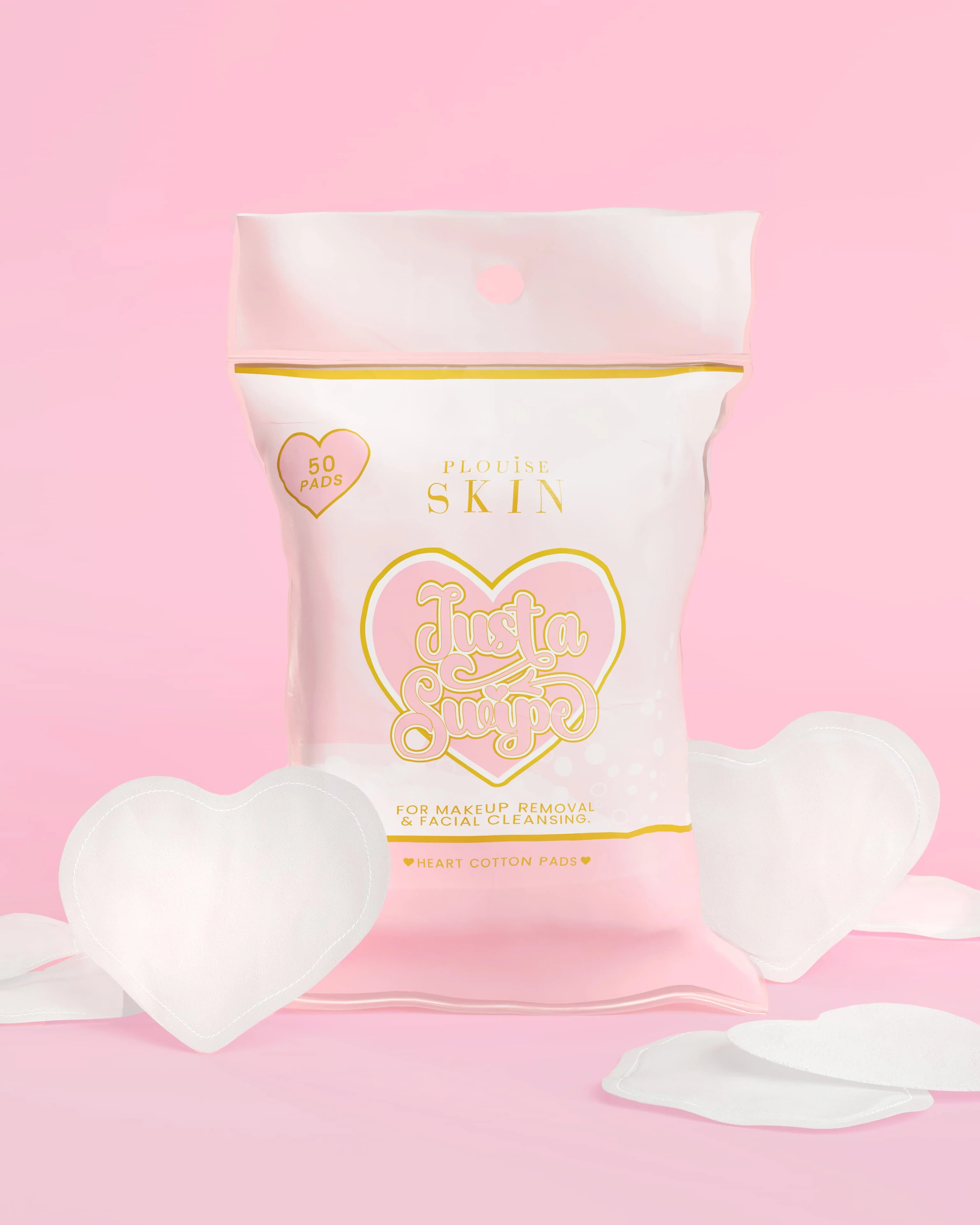 Just A Swipe Heart-Shaped Cotton Pads - Image 4