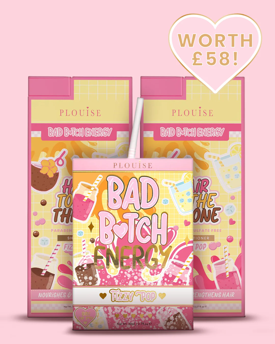 Soft Girl Bad Bitch Energy & Hair Care Bundle - Image 2